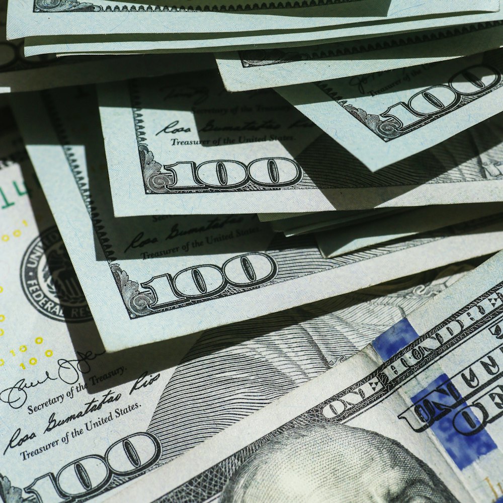 Hundred dollar bills